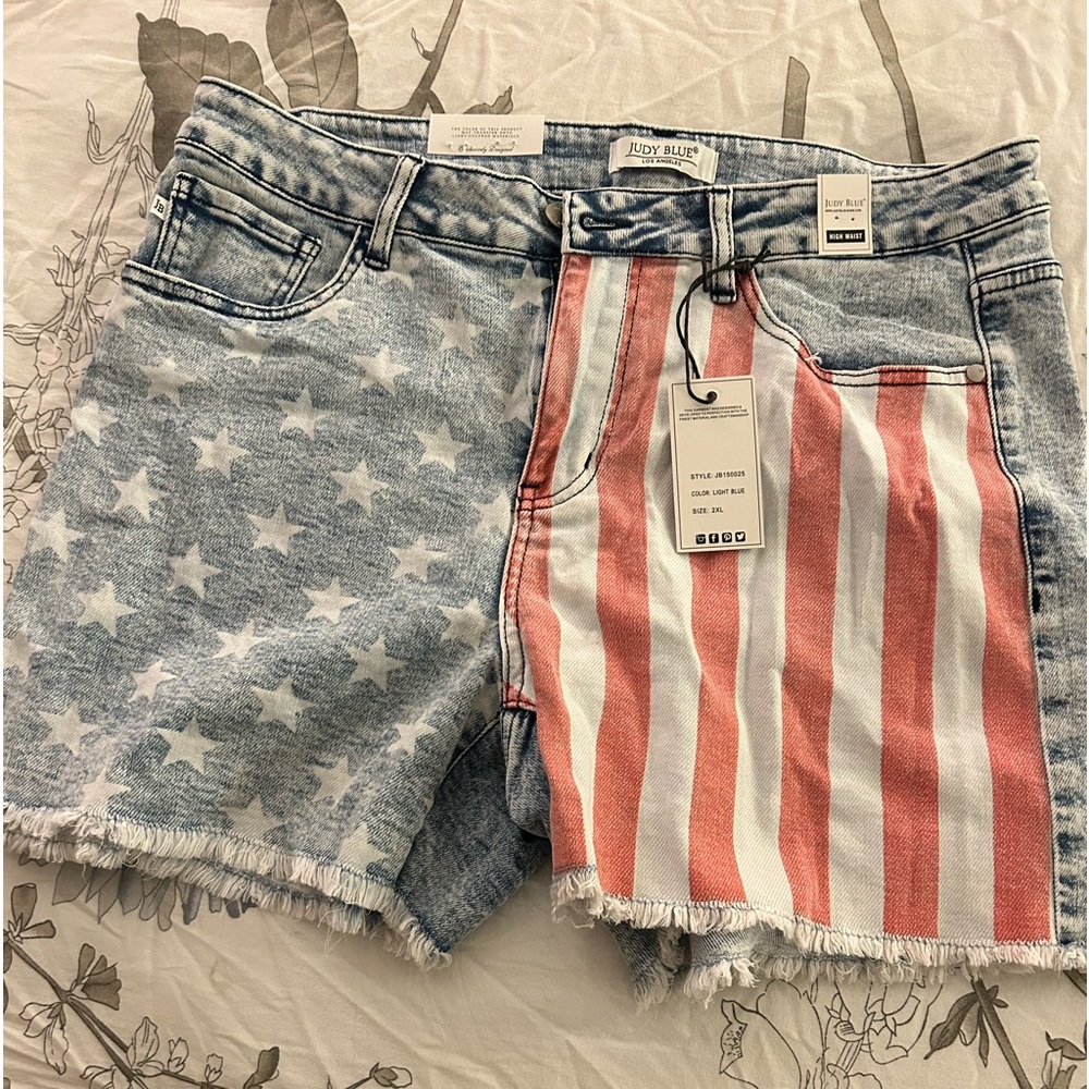 Judy blue American flag shorts